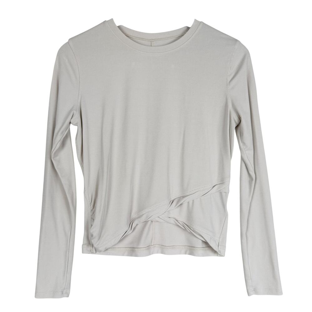 Lululemon Do the Twist Long Sleeve Shirt in White opal - 8